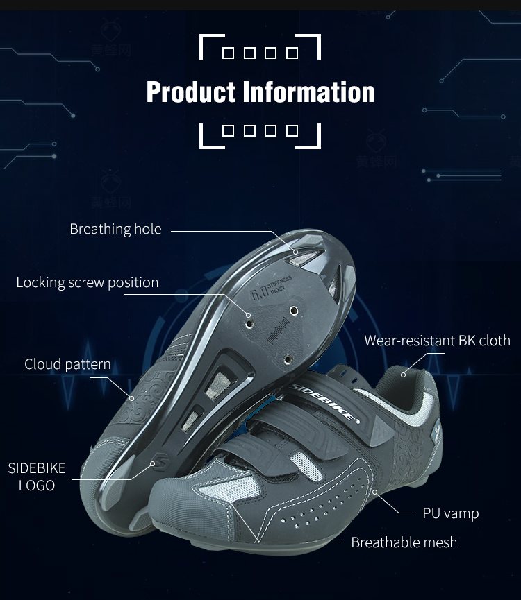 Non Slip Specialised Road Cycling Shoes Complete Size Choice With Unmatched Durability