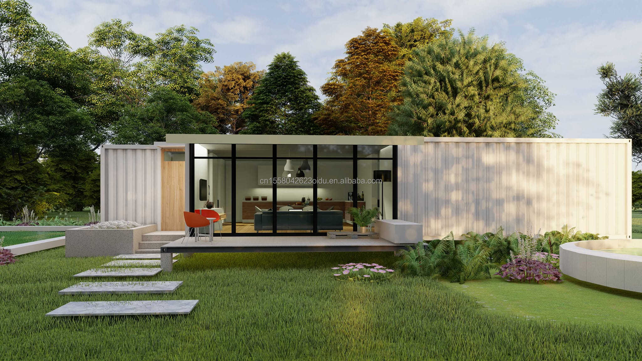 Customized Color 40ft 20ft Modern Luxury Garden Hotel Mobile Small House Quick Installation Shipping Container