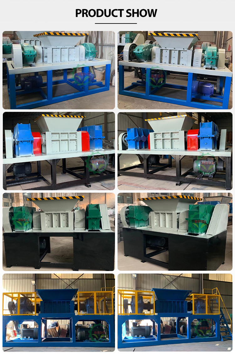 Industrial Multifunctional Double Shaft Shredder Building Templates