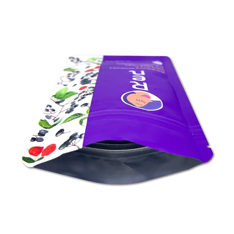 Custom Printed Empty Drink Powder Food Grade Packaging Pouches Stand Up Coffee Bags With Zipper