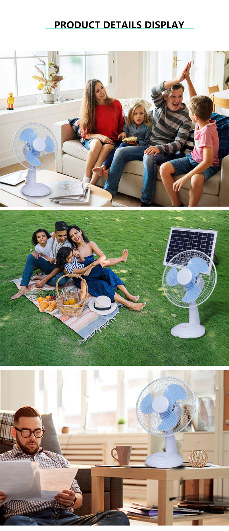 Noiseless Solar Attic Exhaust Fan 15W Camping Eco Friendly Patios Gardens