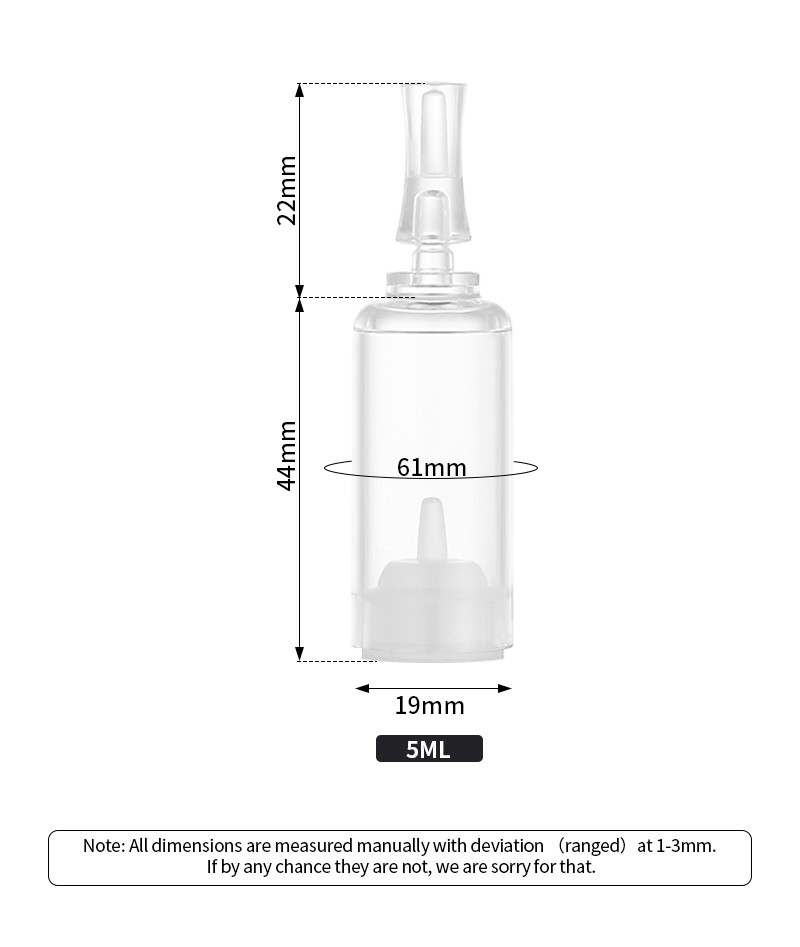 2ML Plastic Ampoule Packaging , Essence Oil Empty Cosmetic Container