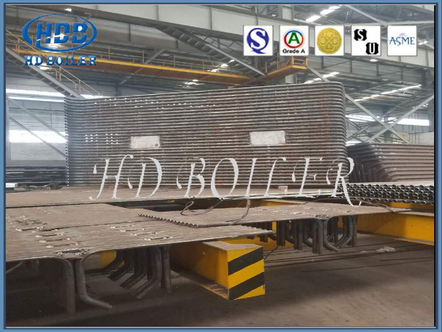 Alloy/SS/CS Steel Membrane Water Wall Panels For Utility/Power Station Boiler
