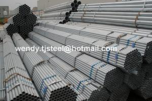 NO SOCKED BS1387 THREAD HOT DIP GALVANIZED STEEL PIPE 6-12M factory