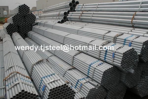 Quality NO SOCKED BS1387 THREAD HOT DIP GALVANIZED STEEL PIPE 6-12M factory for sale