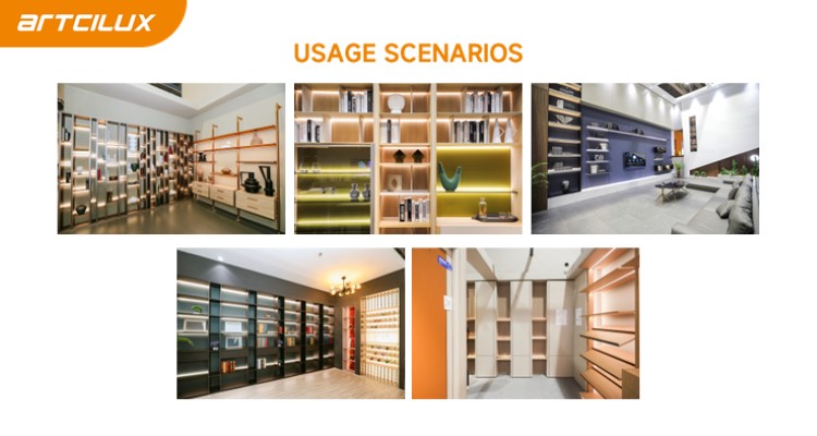 Aluminum Alloy LED Cabinet Strip Light Recessed Mounted