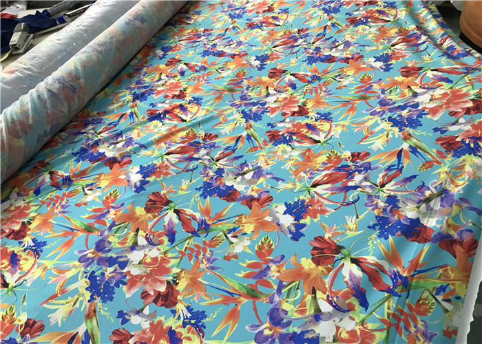 Desert Floral Recycled Lycra Fabric With Sublimated Transfer Printing