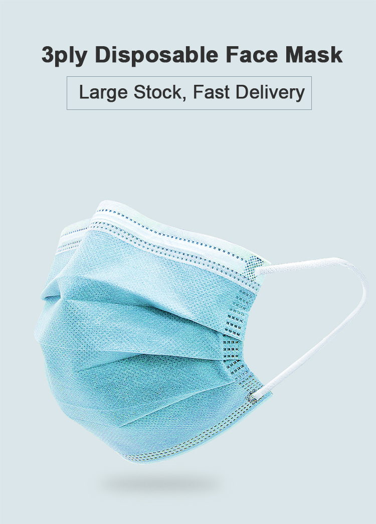 Personal Safety Antibacterial Face Mask Disposable Non Woven Face Mask
