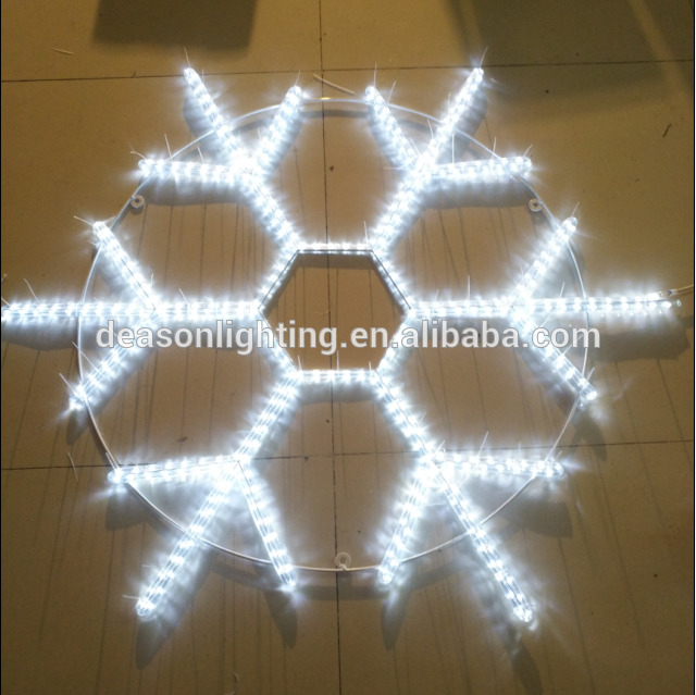 Tree christmas decoration light LED white snowflake light for outdoor christmas decoration