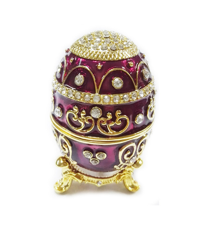 Easter Russian faberge egg trinket ring box Vintage decor metal Faberge Egg Jewelry Box Russian Eater Egg Jewelry Box