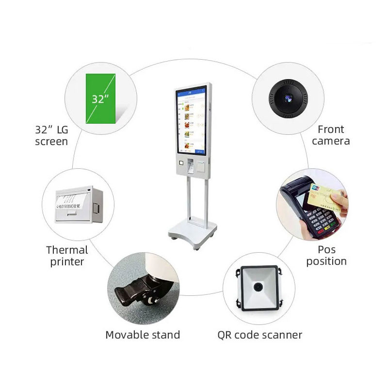 Slef service kiosk with Android Solution RK3288 15.6 Inch Display Size enterprise self service kiosk
