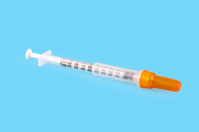 100U 50U Insulin Medical Disposable Syringe 1 Ml 0.5ml With Needle