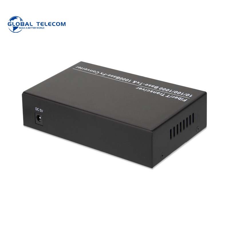 1000Mbps SM Sc Fiber Media Converter 20KM Transmission 2 Fiber 4 RJ45