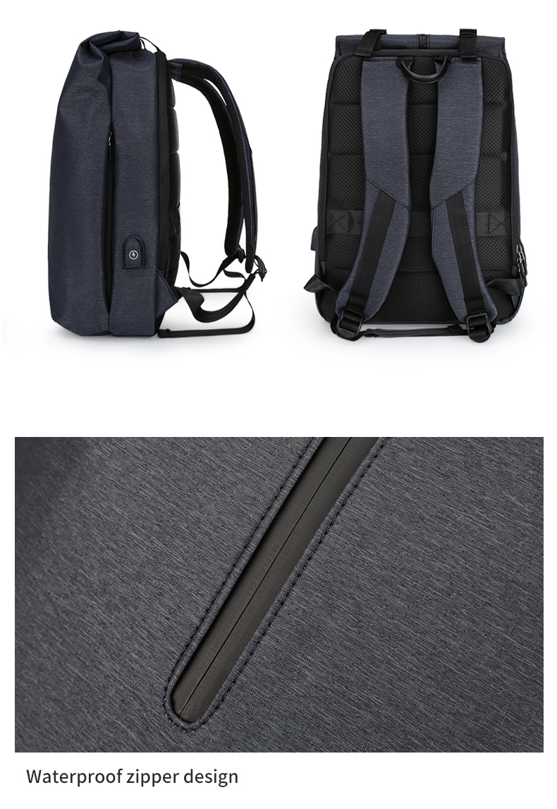 Factory new OEM custom men outdoor anti theft waterproof fashion business 15.6 inch laptop backpack for men