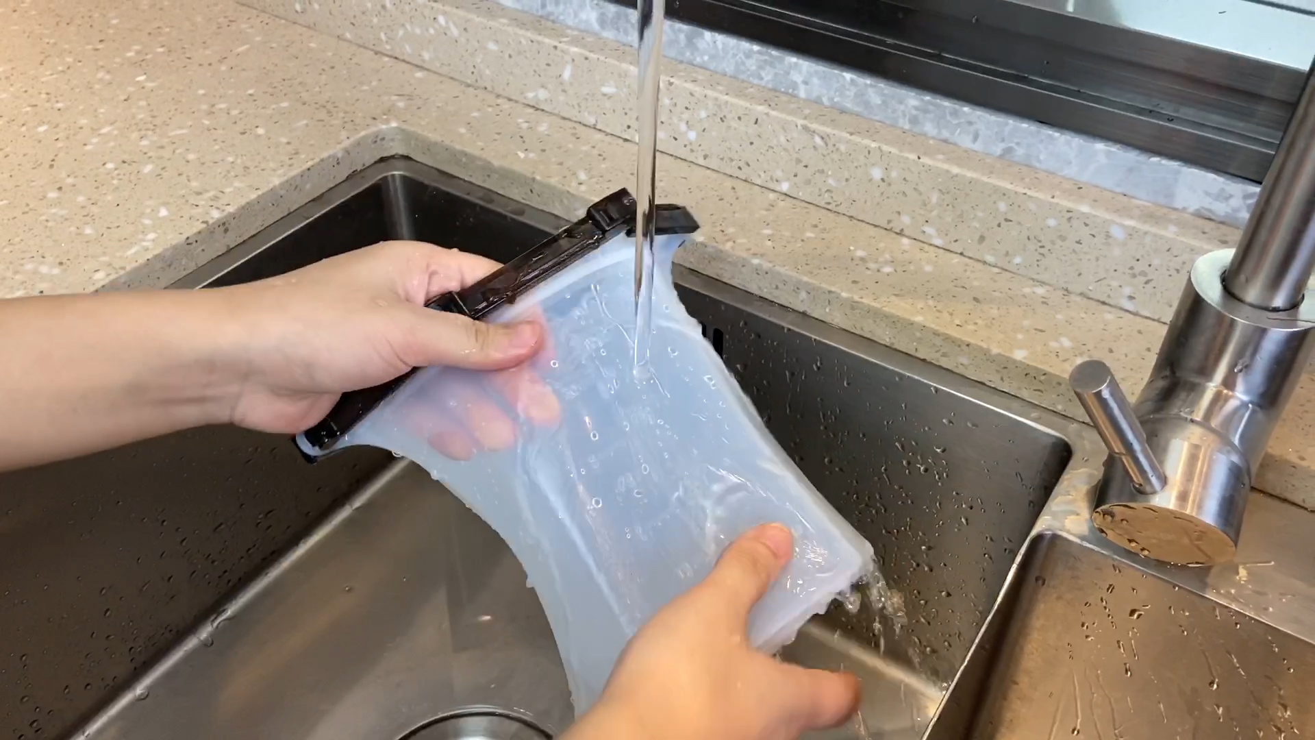 500ml 1000ml Collapsible Silicone Food Storage Bag Silicone Freezer Bags