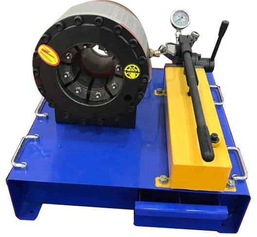 Industrial Blue Color Manual Hose Crimping Machine 10 - 20s/Pcs Speed