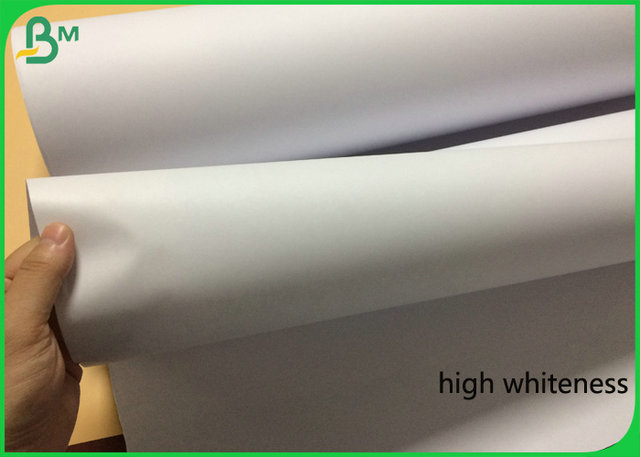 24" x 150 feet Wide Format White Paper Roll 3" Core For Inkjet Printing