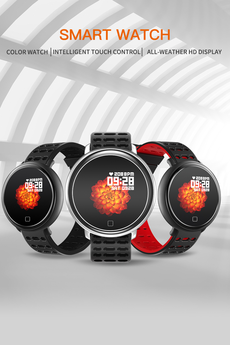 H31 Heart Rate Fitness Tracker NFC Touch Screen Silicone Watch Tape Social Sharing Smartwatch
