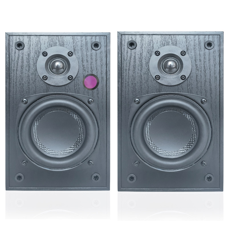 Powered Bookshelf Stereo Speakers 120W Studio Monitors Speaker For Music Gaming Turntables