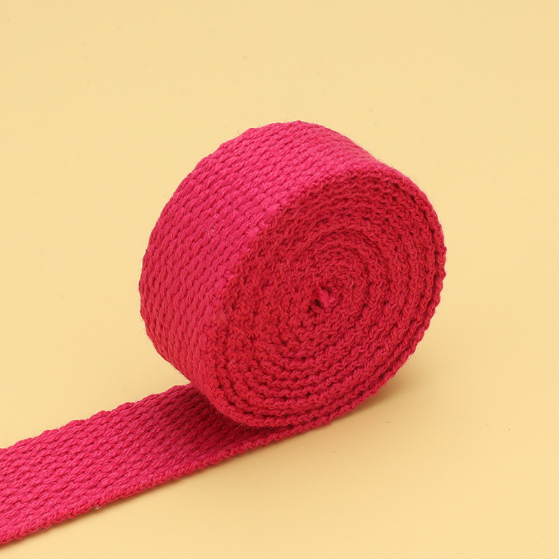20mm-50mm Thickened Polyester Cotton Webbing School Bag Backpack Handbag Canvas Strap Solid Color Plain Weave Strap