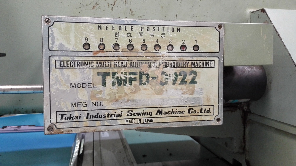 Professional Used Tajima Embroidery Machine Used Embroidery Machines TMFD-G922