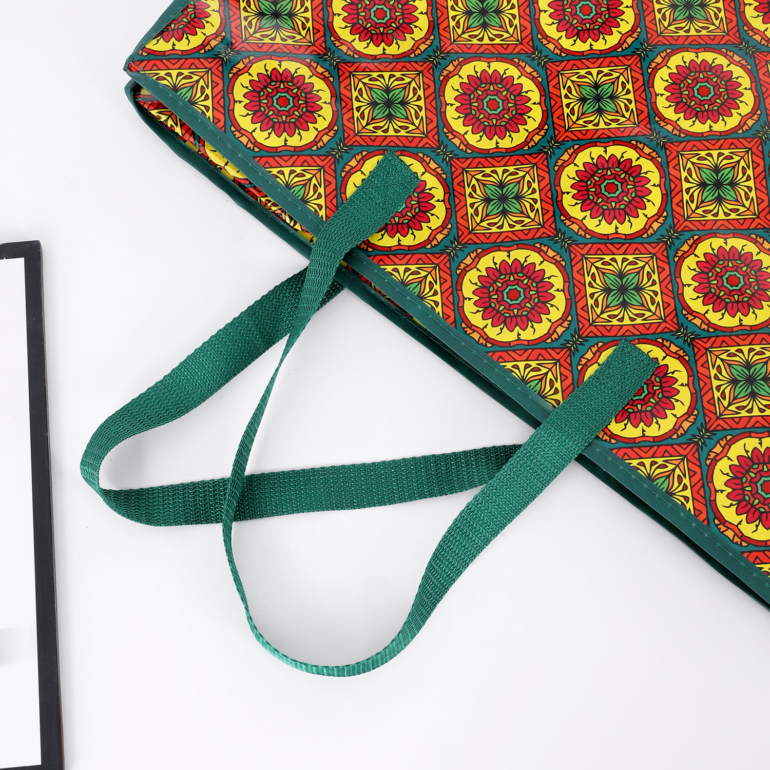 135gsm PP Woven Shopping Bag With 2 Plastic Zippers For Durable