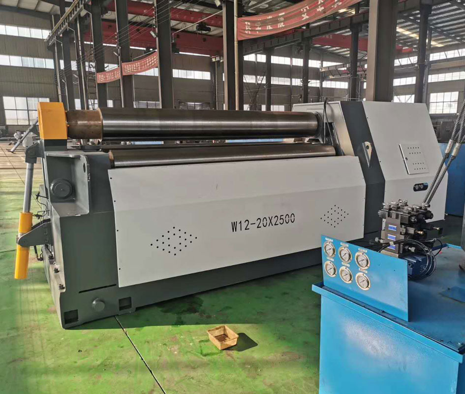 Carbon Steel CNC Hydraulic 4 Roll Plate Bending Machine 20x2500MM