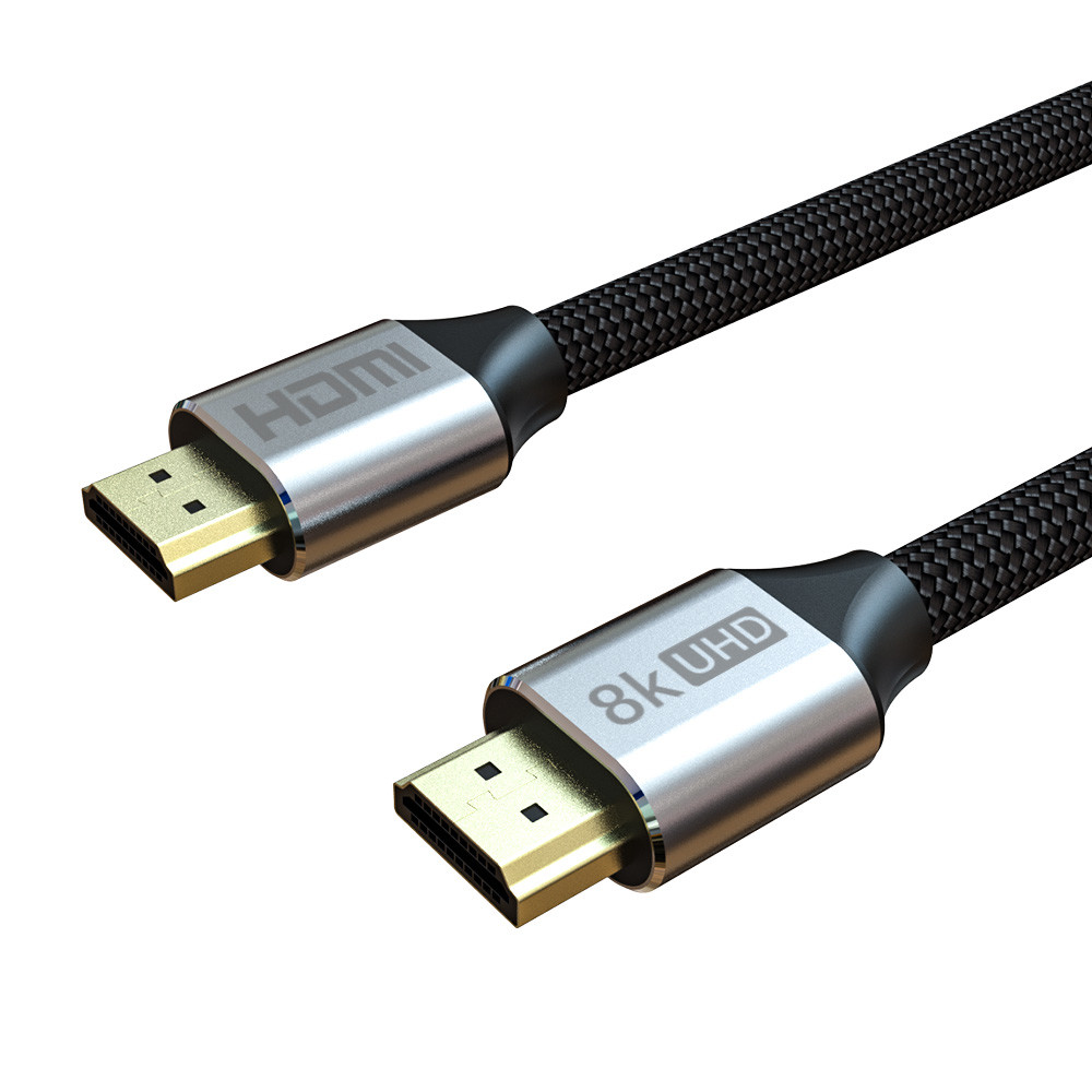 6.5 Foot Braided 8k@60hz Hdmi Ultra High Speed 48gbps Cable Male To Male