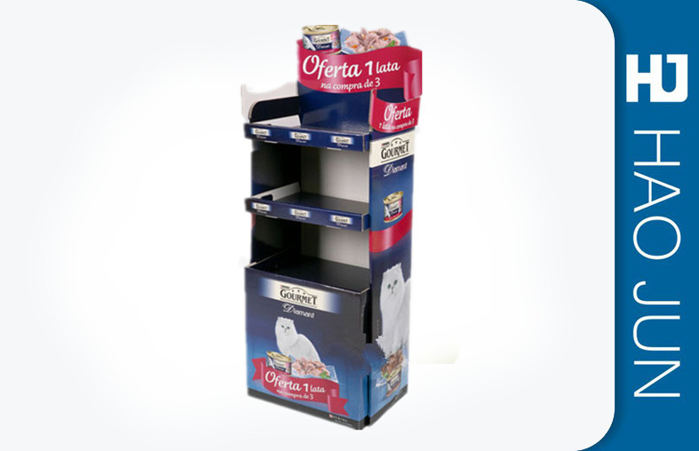 Professional Cardboard Point Of Purchase Displays Flat Packed For Desk Lamp