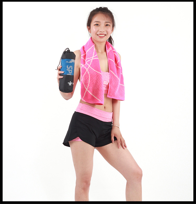 Color Woven Cotton Sports Towel 27.5*110 Size Logo Perfect for Badminton and Tennis