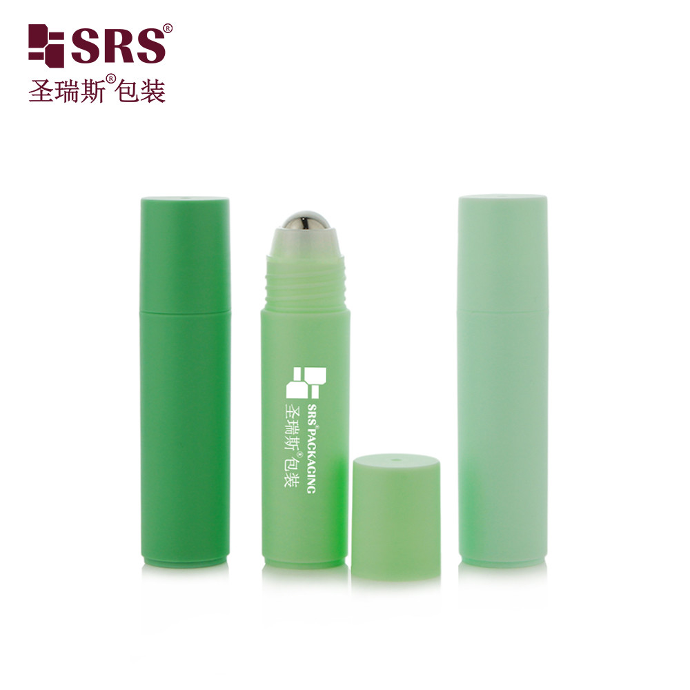 RPPF 20ml 2/3 OZ Plastic Empty Cosmetic Skincare Round PP PCR Eco-friendly Roller Steel Ball Bottle Packaging