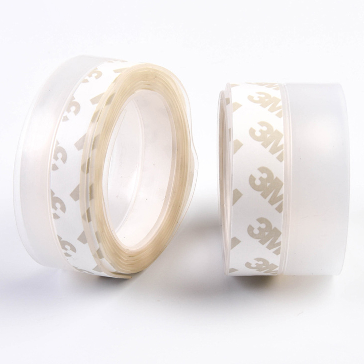 Interior Wooden Doors Seal Strip Door Sweep Draft Stopper with Adhesive Tape Extrusion