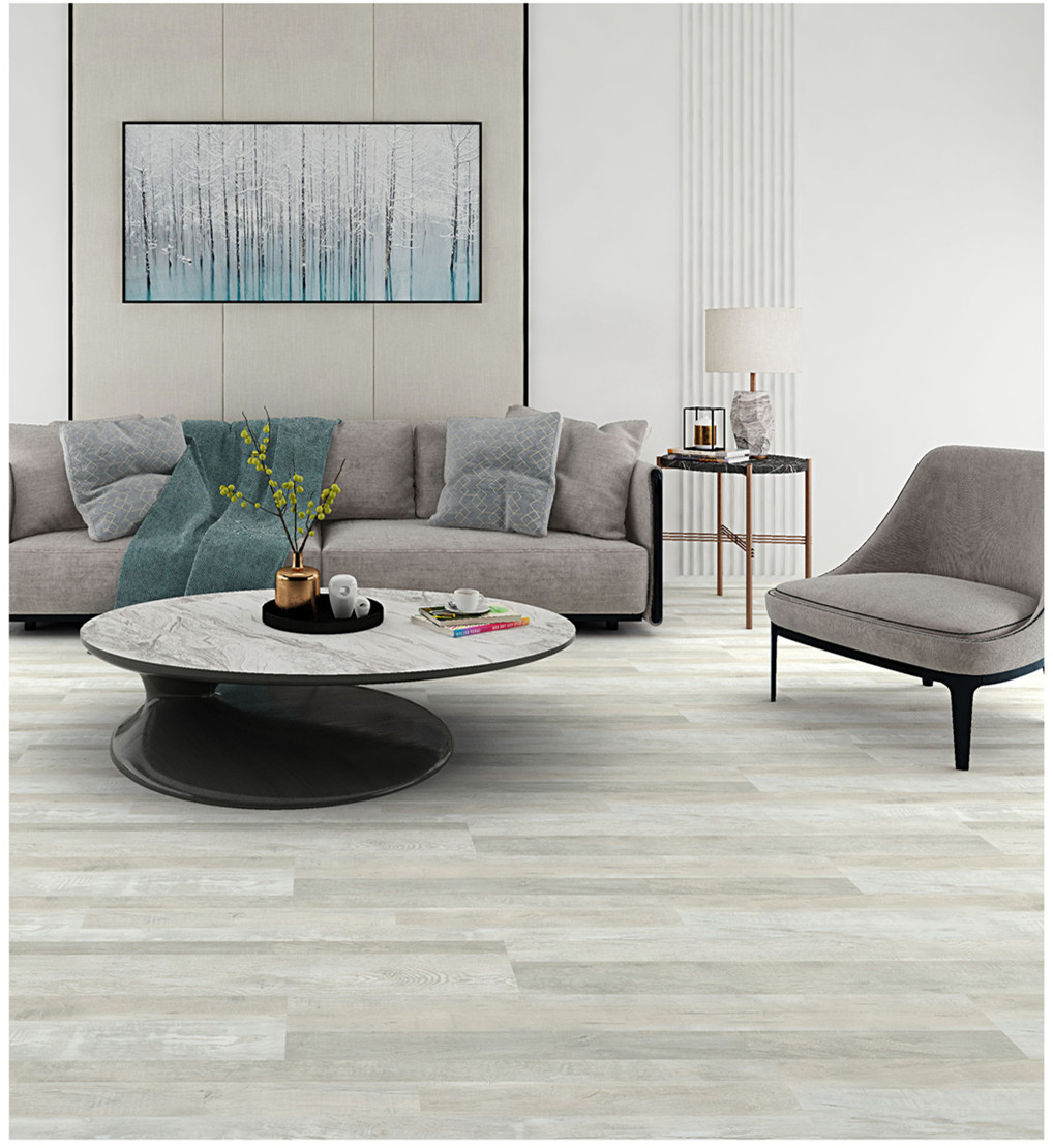 Thin Splicing Antique Wood Stone SPC Vinyl Click Flooring Polyvinyl Composite GKBM FT-W29053-7 Greenpy