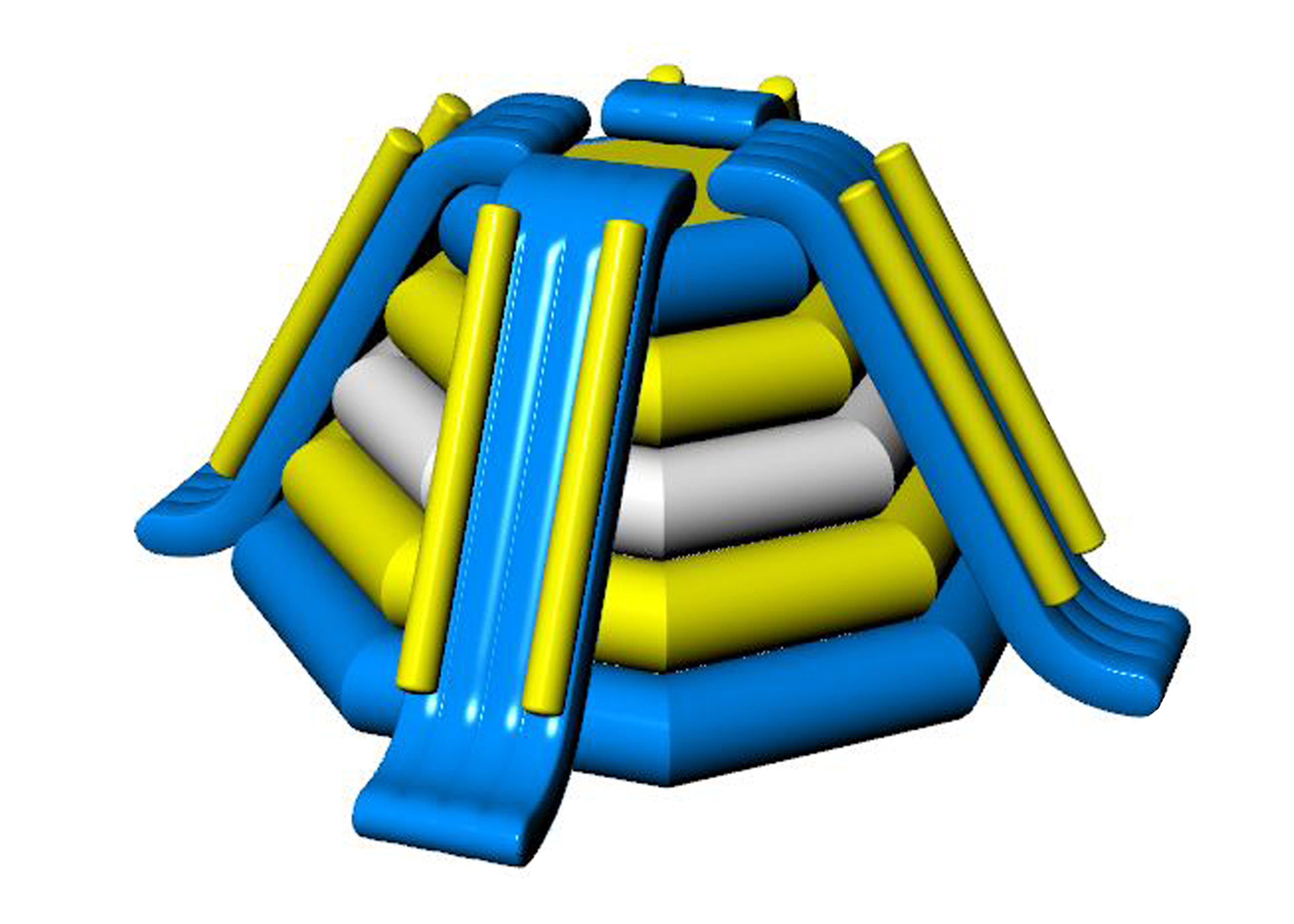 0.9mm Pvc Tarpaulin Inflatable Aqua Park / Blow Up Water Park For Outdoor