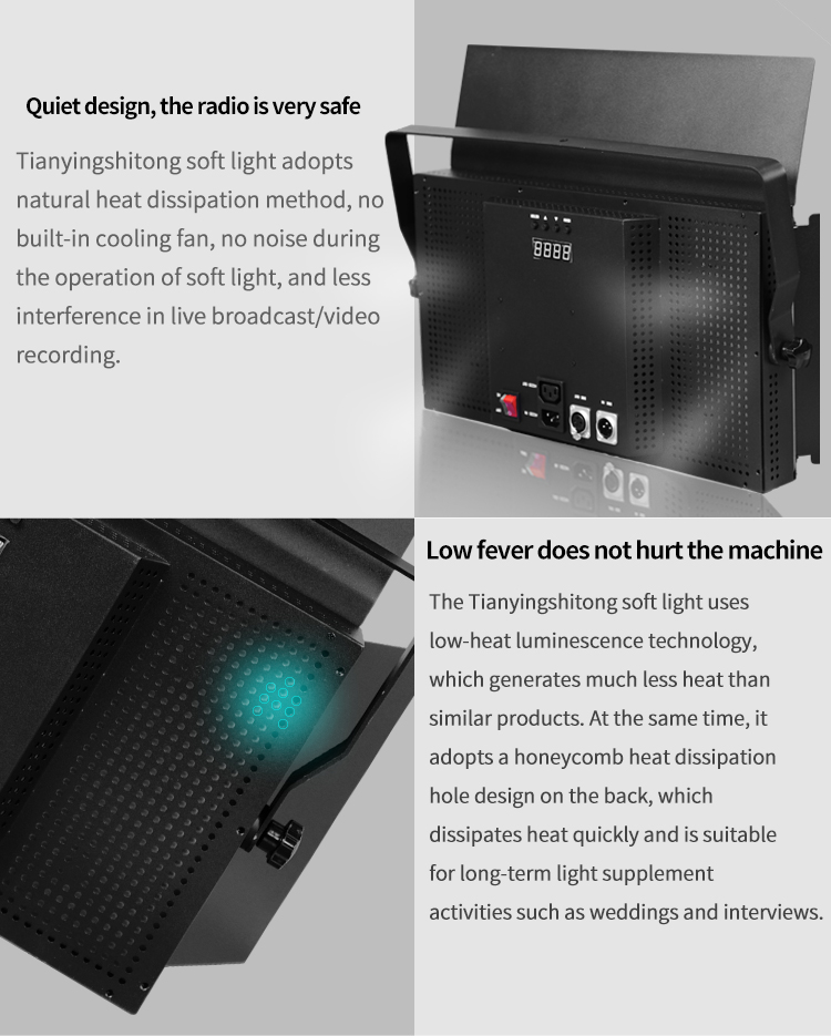 TYSTVideo LED740 160W LED Panel Soft Video Light Perfect for TV Station/Studio Videos
