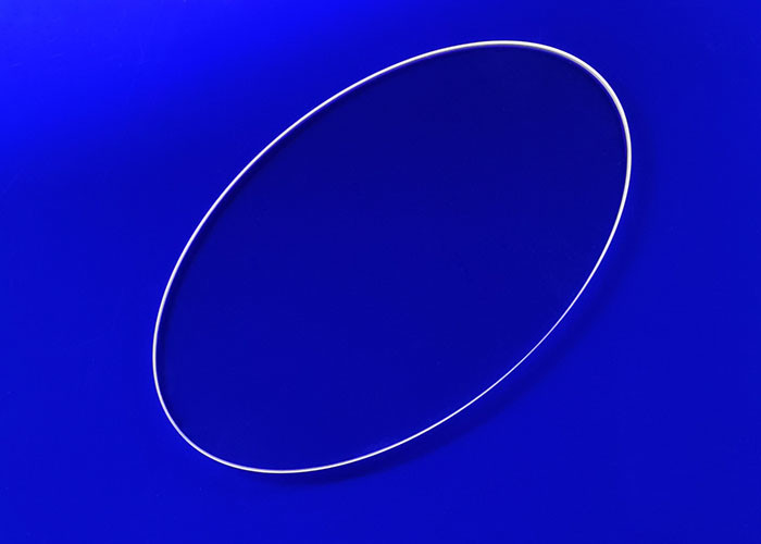 Optical Lenses Thick Glass Plate , Fused Quartz Sheet Smooth Surface Treatment