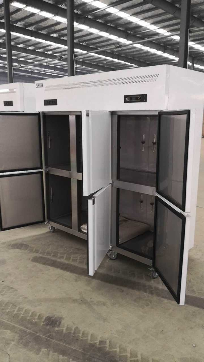Stainless steel six door meat ice cream fresh-keeping freezer 5