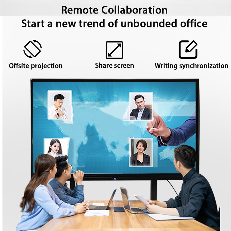 96 Inch Interactive Flat Panel Displays Multi Touch Portable Interactive Whiteboard ROHS