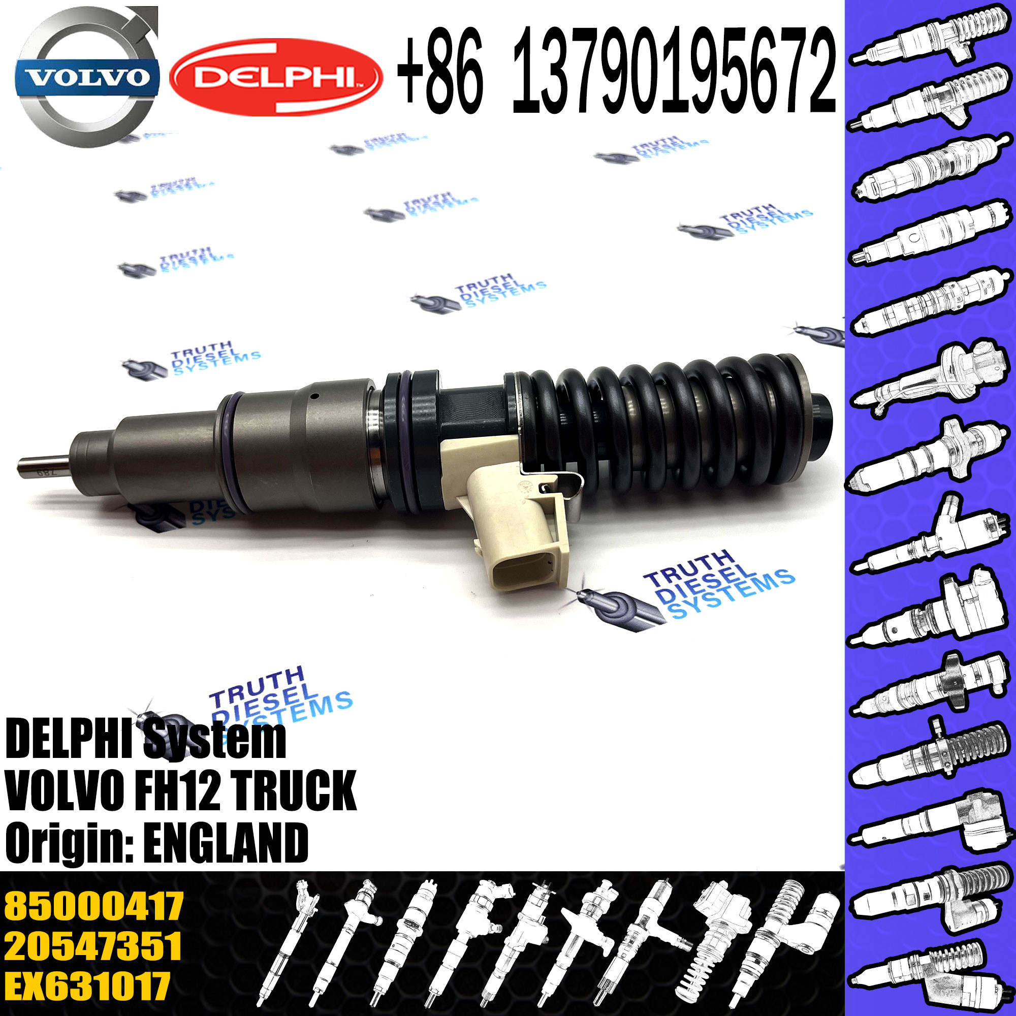 High Quality Diesel Fuel Injector BEBE4D01101 20547351 BEBE4D01201 85000417