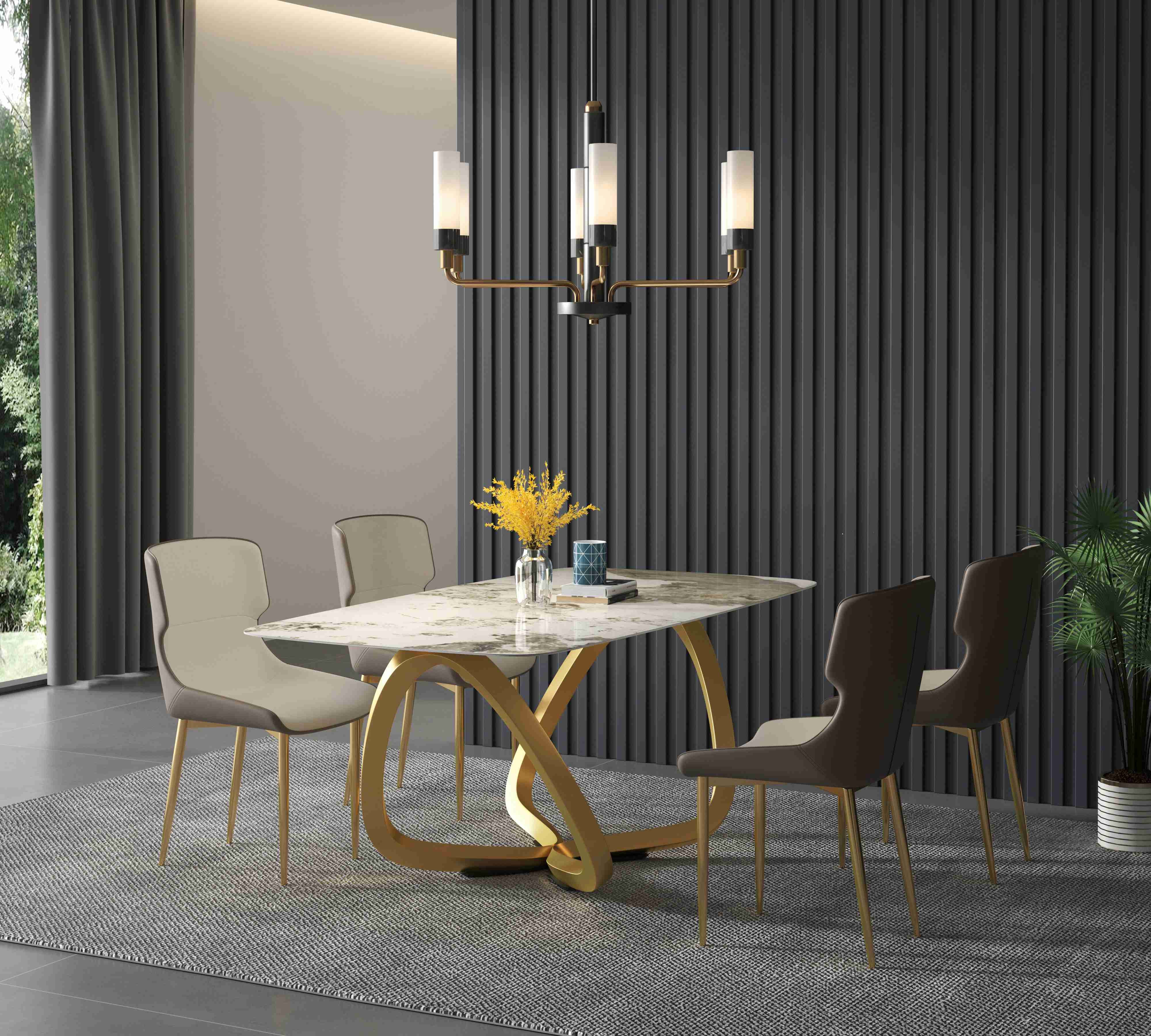 Bright Modern Rectangular Dining Tables Italian Simple Home Rectangle Breakfast Table Set