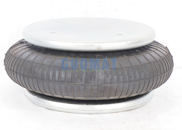 Convoluted Type Air Spring 1/4NPTF Plate Industrial Rubber Bellows 55mm-160mm