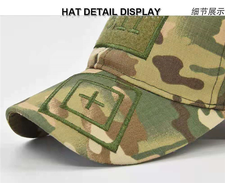 Retro Unisex Camo Adjustable Army Military Baseball Cap Curve Brim Fishing Hat