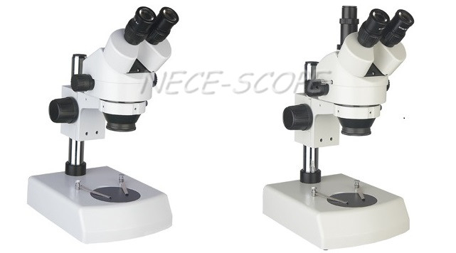 Glass Zoom Stereo Inspection Microscope With 100mm Working Distance 1:6.4