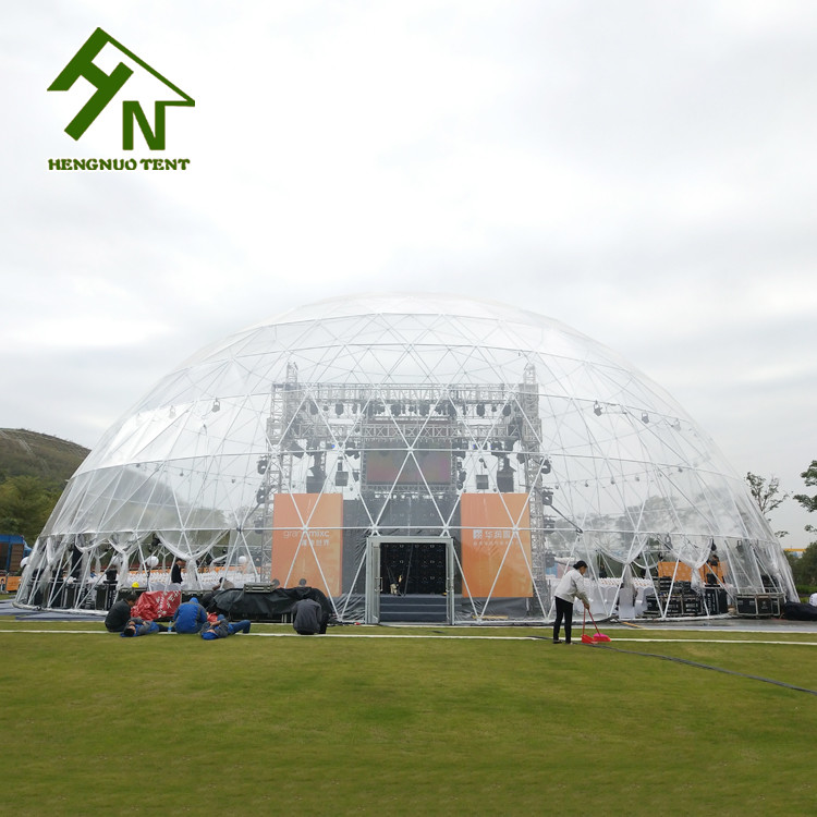 Diameter 35m Big Dome Tent Anti Rust Surface Outdoor Concert Flame Retardant