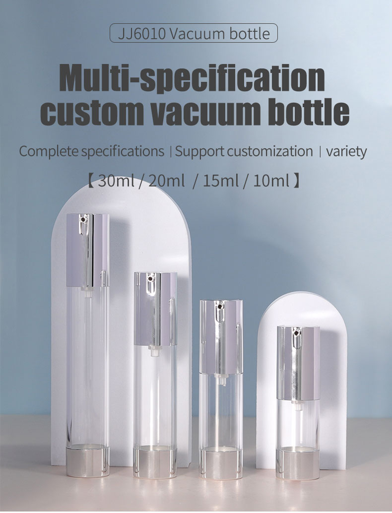 15ml 30ml 50ml Shampoo Lotion Bottle Transparent Plastic Oil Jar Airless For Skincare
