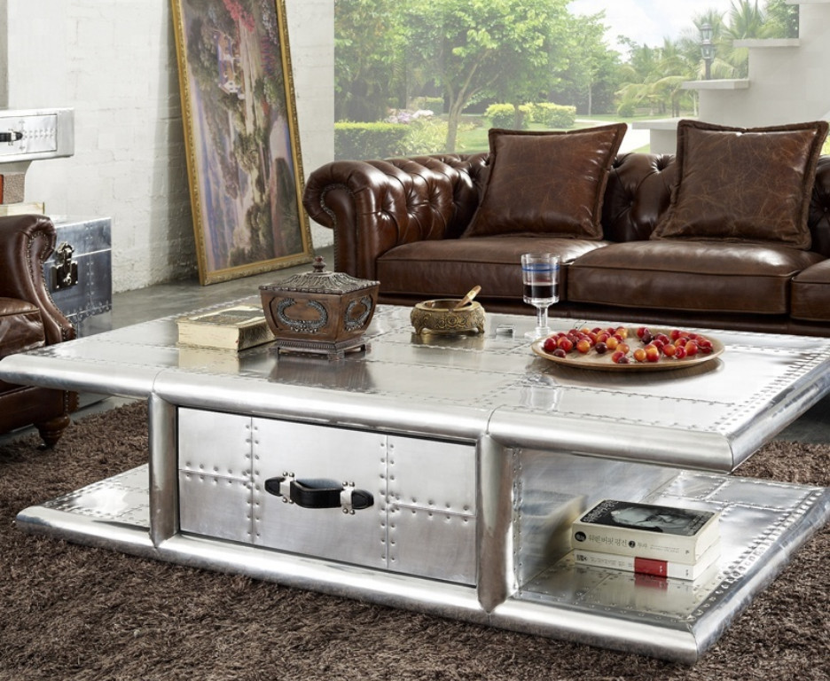 Length 160cm Aluminium Coffee Table