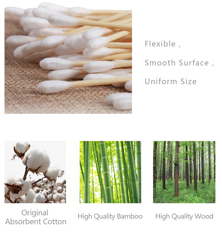 High Safety Medical Cotton Swab Optional Color Convenient To Use