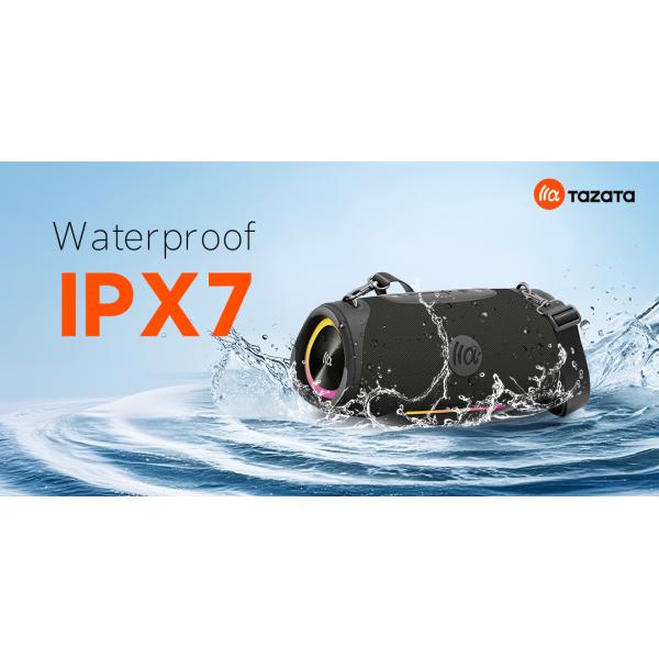 80W IPX7 Waterproof Bluetooth Speaker with 5000mAh Battery