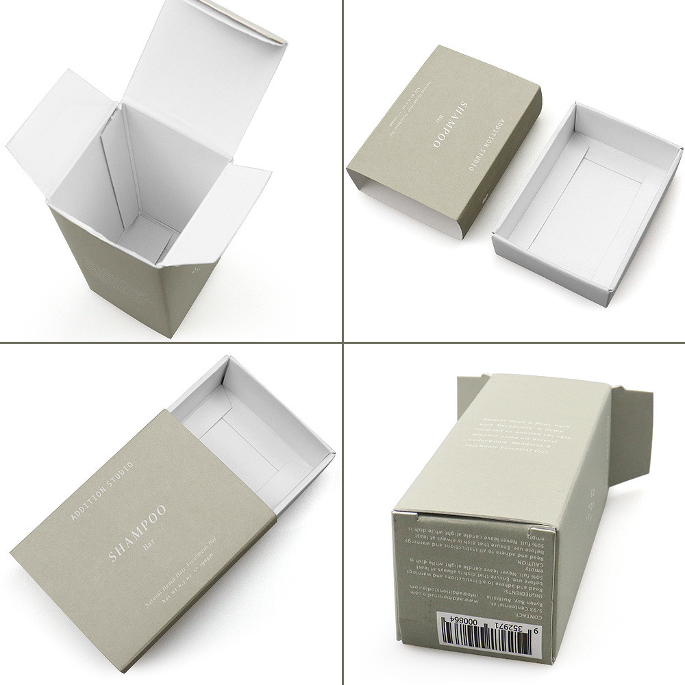 Custom Recyclable Pantone Color Slide Drawer Soap Box Cosmetic Box Packaging
