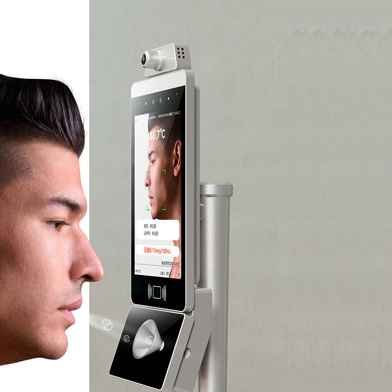 Face Recognition Wall Mounted Breathalyzer with Special Level Imported Fuel Cell Sensor